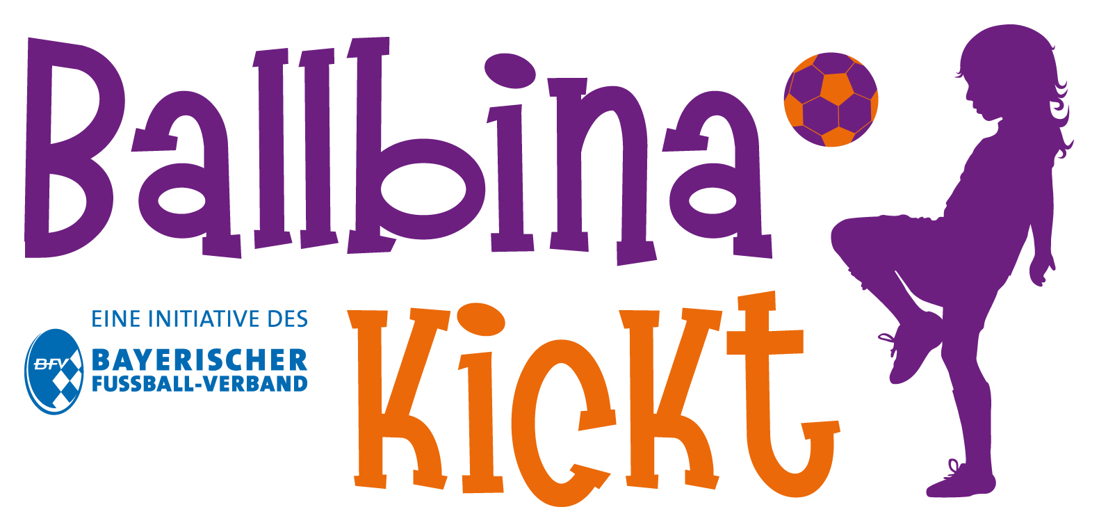 Logo Ballbina kickt